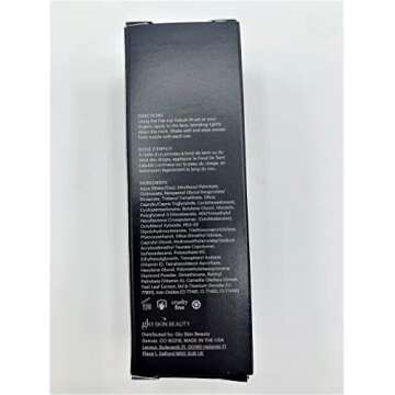 Glo Skin Beauty Luminous Liquid Mineral Foundation Makeup with SPF 18 (Tahini) - Improves Uneven Skin Tone, Smooths & Corrects Imperfections, Sheer to Medium Coverage, Dewy Finish