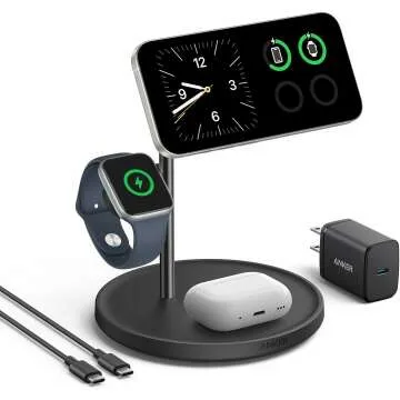 Anker MagSafe-Compatible 3 in 1 Wireless Charging Station for Apple Devices