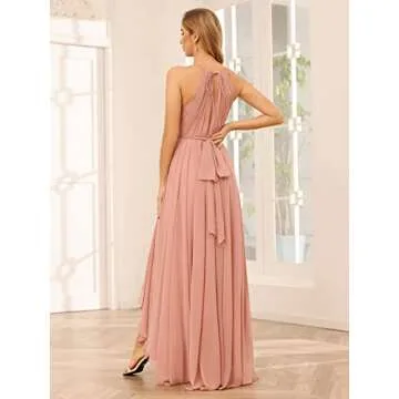 Stunning Mustard Yellow Halter Bridesmaid Dress for 2025