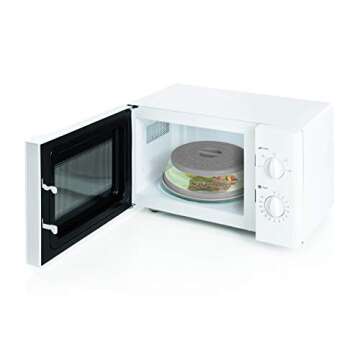 Handy Gourmet Collapsible Splatter Shield – Ventilated Microwave Cover, Gray