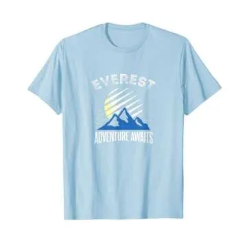 Mount Everest Adventure Awaits Mountain Climbing T-Shirt