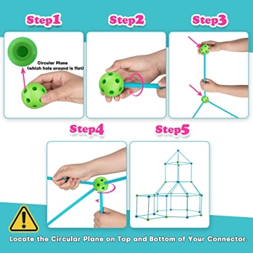 Kids Fort Building Kit for Creative Indoor Play