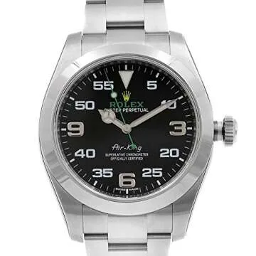 Rolex Air King Black Dial Men's Watch - Luxury Redefined