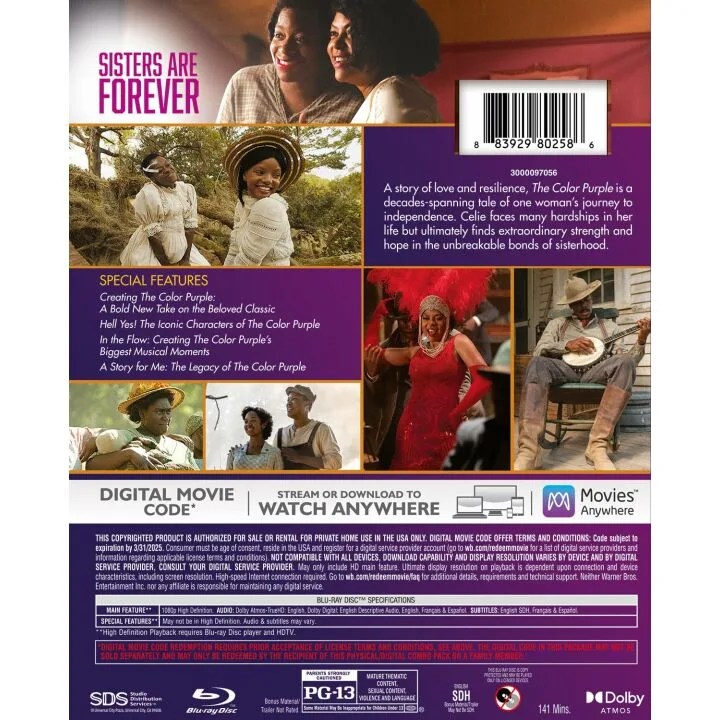 The Color Purple 2023 Blu-ray + Digital Edition
