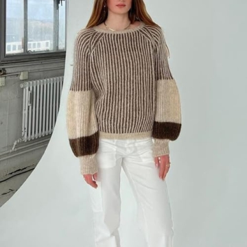 Women's Chunky Oversized Pullover Sweater - Stylish & Warm