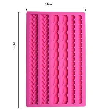 Palksky Pie Crust Impression Mat/Fondant Molds Silicone Mold Cake Decoration Molds for Chocolate Fondant Sugarcraft Pastry Cupcake Toppers