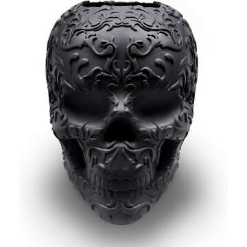 Stylish Skull Makeup Brush and Pen Holder