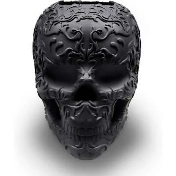 Stylish Skull Makeup Brush and Pen Holder