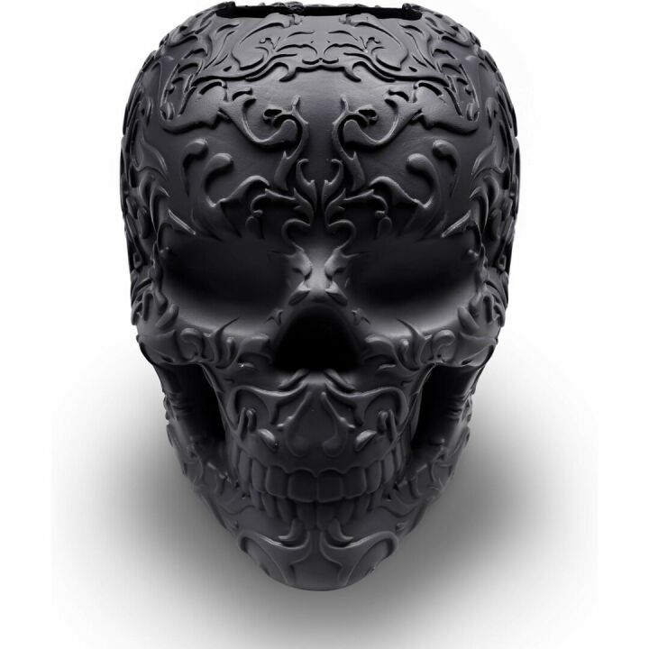 Stylish Skull Makeup Brush and Pen Holder