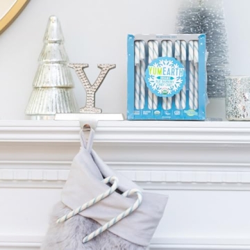 YumEarth Organic Blue Raspberry Candy Canes - 10 Count