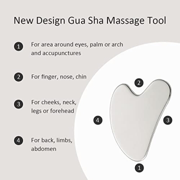 Yeamon Face Massager: Metal Roller & Gua Sha for Radiant Skin