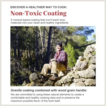 Caannasweis Nonstick Granite Frying Pan - Healthy Cooking Made Easy