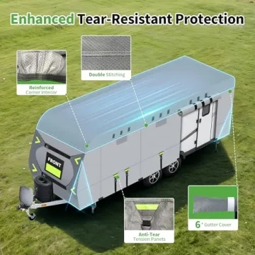 Durable 8 Layers RV Cover for Ultimate Weather Protection