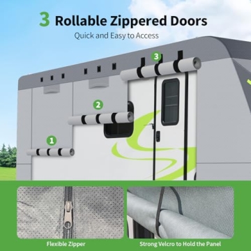 Durable 8 Layers RV Cover for Ultimate Weather Protection