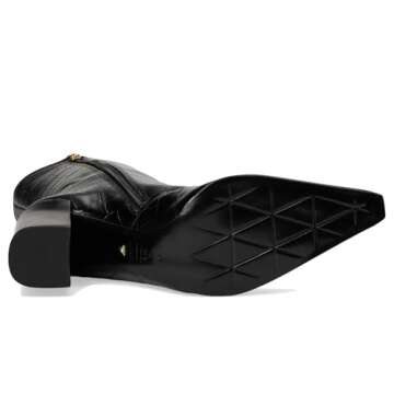 Schutz Women's Raffaela Knee High Boot, Black, 7.5