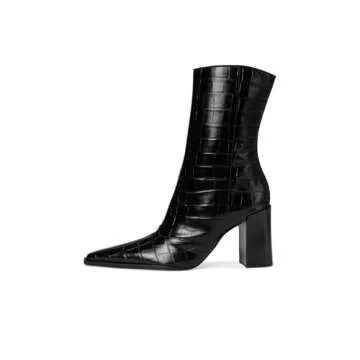 Schutz Women's Raffaela Knee High Boot, Black, 7.5