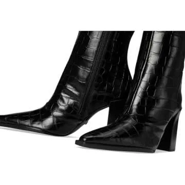 Schutz Women's Raffaela Knee High Boot, Black, 7.5