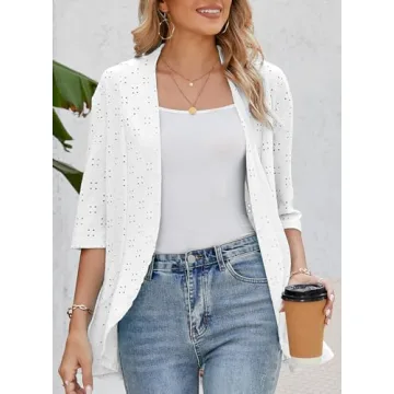 Sidefeel Lightweight Open Front Cardigan for Women