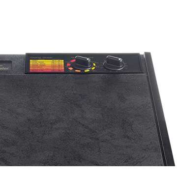 Excalibur 5-Tray Electric Food Temperature Settings and 26-hour Timer Automatic Shut Off for Faster and Efficient Drying Includes Guide to Dehydration, Black