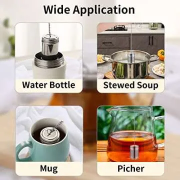 Versatile Loose Leaf Tea Steeper Extra Fine Mesh for All Brewing Needs