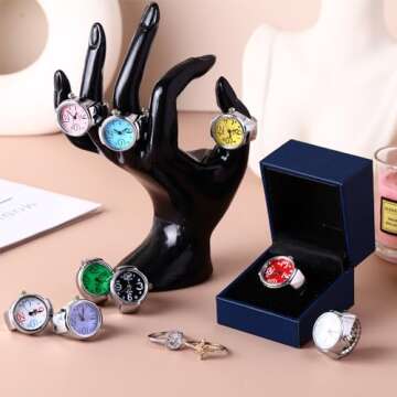Landical Colorful Adjustable Finger Watches for All