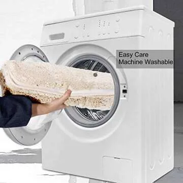 Folixitar Bathroom Rug, 16X24 Inch, Non-Slip Microfiber Bath Mat, Super Water Absorbent, Machine Washable, Thick, Soft Shaggy Rugs Carpet for Bath Room, Shower, Hot Tub, Spa