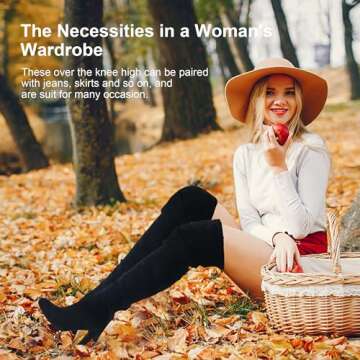 Vepose Women's Over The Knee Boots, 3.7" Inch Long Thigh High Boot, 993 - Black Suede, Size 11 US - High Heel with Inner Zipper (CJY993 Black 11)