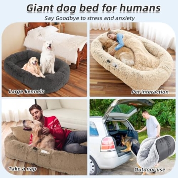 Luxurious Human Dog Bed - Perfect for You & Pets