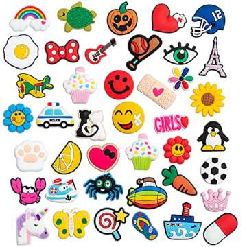 KHOCOEE 150pcs Different Letters Charms for Clog Garden Slippers, Not Random, Unisex Wristband Shoe Decoration, Party Gifts