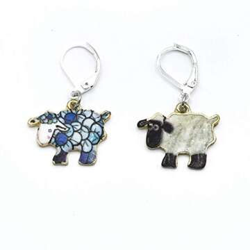 Sheep Locking Crochet Knitting Stitch Markers with Storage Case | Handmade by Pretty Warm Designs | ...