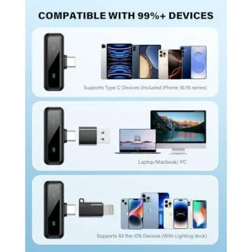 Wireless Lavalier Microphone for iPhone and Android