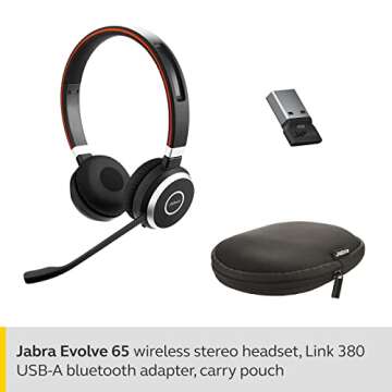 Jabra Evolve 65 MS Wireless Headset - Professional Bluetooth Solution