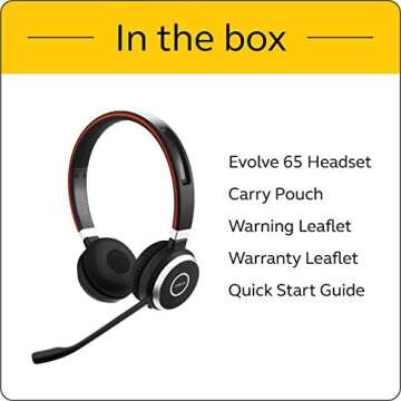 Jabra Evolve 65 MS Wireless Headset - Professional Bluetooth Solution