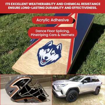 GGR SUPPLIES T.R.U. CVT-536 Clear Vinyl Pinstriping Dance Floor Tape: 2 in. Wide x 36 yds. Several Colors