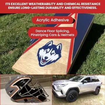 GGR SUPPLIES T.R.U. CVT-536 Clear Vinyl Pinstriping Dance Floor Tape: 2 in. Wide x 36 yds. Several Colors