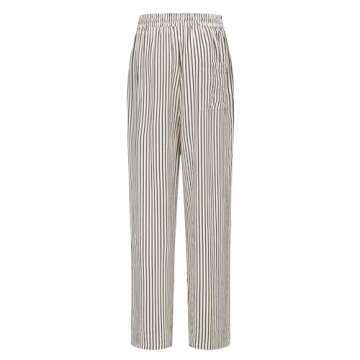 Stylish Women's Striped Seersucker Palazzo Pants
