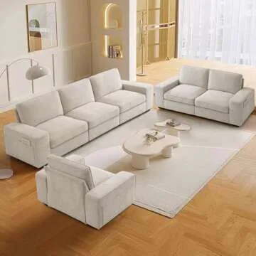Comfy TEKAMON 100" Modular Sofa with Storage & USB