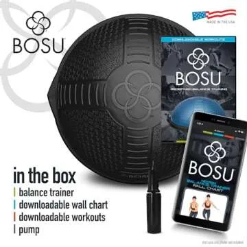 BOSU NexGen Half Ball Balance Trainer: Versatile Fitness Equipment for Home Workouts