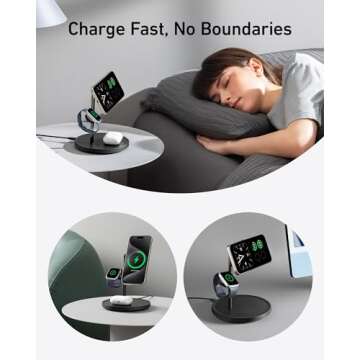 Anker MagGo 3-in-1 Wireless Charging Station for Apple Devices
