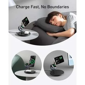 Anker MagGo 3-in-1 Wireless Charging Station for Apple Devices