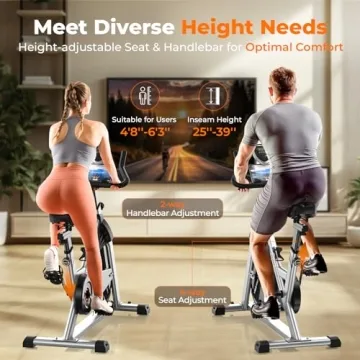 YOSUDA Indoor Stationary Bike with Tablet Mount and Comfort Seat