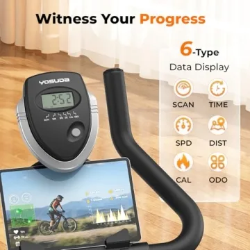YOSUDA Indoor Stationary Bike with Tablet Mount and Comfort Seat