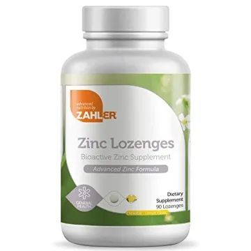 Zahler Zinc Lozenges - 35mg Chewable Zinc for Immune Support, 90 Count