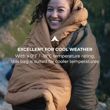 TETON Celsius 0 Degree Sleeping Bag for All Weather Use