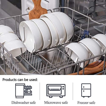 DELLING Ultra-Strong 22 Ounce Soup Bowls, Cereal Bowl, 6 inch Bowls Set, White Ceramic Bowls, White Bowls for Kitchen, Snack Rice Pasta Salad Oatmeal, Set of 6, Dishwasher & Microwave Safe