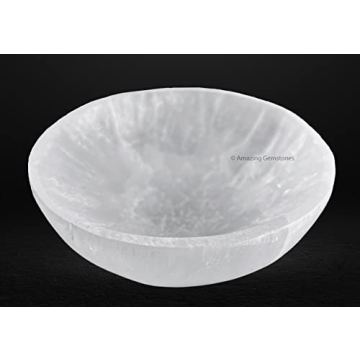 4" Selenite Bowl for Charging Healing Crystals and Stones