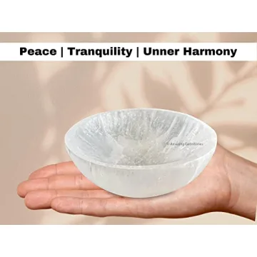 4" Selenite Bowl for Charging Healing Crystals and Stones
