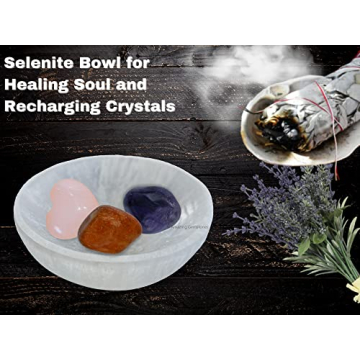 4" Selenite Bowl for Charging Healing Crystals and Stones