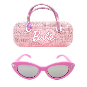 Chic Barbie Girl's Cat Eye Sunglasses with Sparkly Case