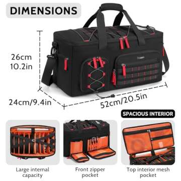 BOSSTIN DJ Cable Bag – Durable Gear Organizer for DJs